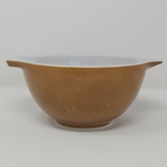 Vintage Pyrex 441 Cinderella Brown Town and Country Mixing Bowl 1.5 Pint - Picture 4 of 14